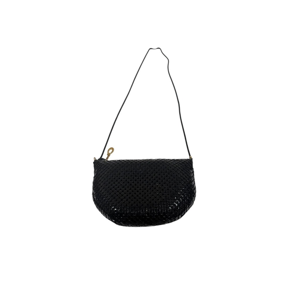 Black Mesh Made In Hong Kong Vintage Evening Bag‎